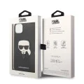 Калъф за iPhone 14 Plus - Karl Lagerfeld Saffiano (KLHCP14MSAPKKHK) - Karl`s Head