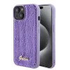 Калъф за iPhone 15 - Guess Sequin Script Metal (GUHCP15SPSFDGSU) - Лилав