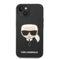 Калъф за iPhone 14 Plus - Karl Lagerfeld Silicone (KLHCP14MSLLKKHBK) - Karl`s Head