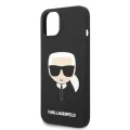 Калъф за iPhone 14 Plus - Karl Lagerfeld Silicone (KLHCP14MSLLKKHBK) - Karl`s Head