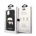 Калъф за iPhone 14 Plus - Karl Lagerfeld Silicone (KLHCP14MSLLKKHBK) - Karl`s Head
