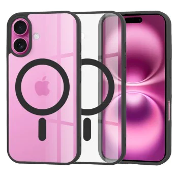 Калъф за iPhone 16 Plus - MagSafe Pro - черен
