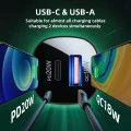 Зарядно за кола B1 – Acefast, Type-C, USB, Dual-Port, 38W, PD Fast Charging, с LED светлина – Черно