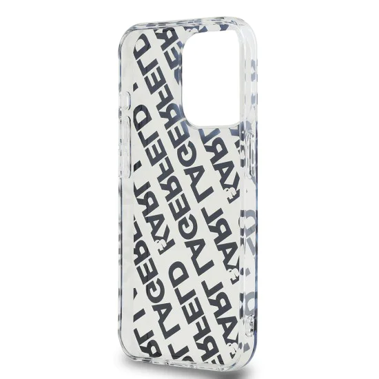 Калъф за iPhone 15 Pro Max - Karl Lagerfeld IML Luxury (KLHCP15XHKKFOEMD) - Gold Fullover Logo