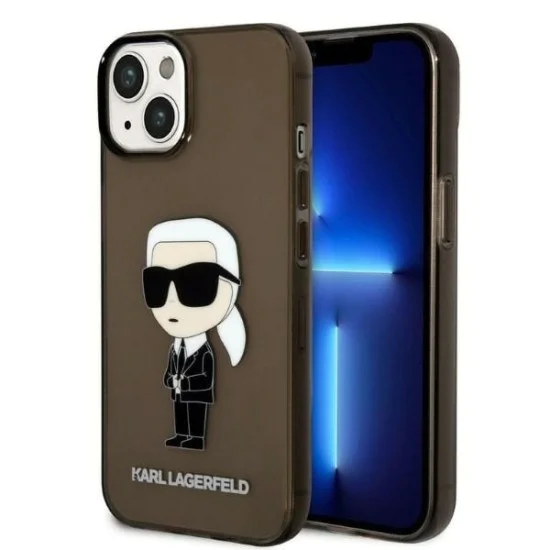 Калъф за IPhone 14 Plus - Karl Lagerfeld Hardcase (KLHCP14MHNIKTCK) - Ikonik Karl Lagerfeld
