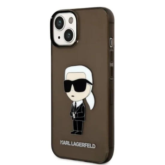 Калъф за IPhone 14 Plus - Karl Lagerfeld Hardcase (KLHCP14MHNIKTCK) - Ikonik Karl Lagerfeld