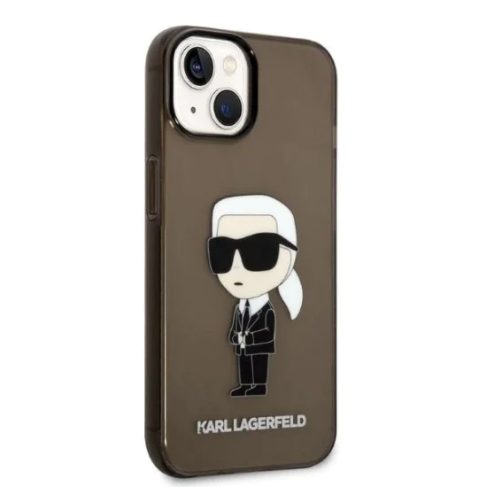 Калъф за IPhone 14 Plus - Karl Lagerfeld Hardcase (KLHCP14MHNIKTCK) - Ikonik Karl Lagerfeld