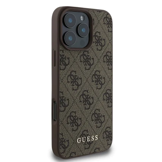 Калъф за iPhone 16 Pro - Guess Hardcase 4G Classic (GUHCP16LG4GFGR) - Черен