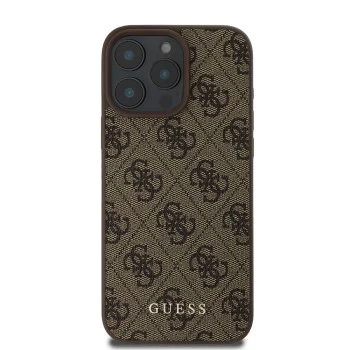 Калъф за iPhone 16 Pro - Guess Hardcase 4G Classic (GUHCP16LG4GFGR) - Черен