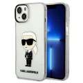 Калъф за IPhone 14 Plus - Karl Lagerfeld Hardcase Transparent (KLHCP14MHNIKKTCT) - Ikonik Karl Lagerfeld