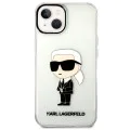 Калъф за IPhone 14 Plus - Karl Lagerfeld Hardcase Transparent (KLHCP14MHNIKKTCT) - Ikonik Karl Lagerfeld