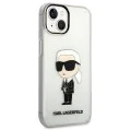 Калъф за IPhone 14 Plus - Karl Lagerfeld Hardcase Transparent (KLHCP14MHNIKKTCT) - Ikonik Karl Lagerfeld