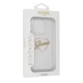 Калъф за iPhone 16 Pro Max - Guess Hardcase IML Heart (GUHCP16XHCHGSPT) - Прозрачен