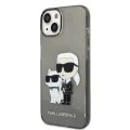 Калъф за iPhone 14 Plus - Karl Lagerfeld Hardcase Glitter (KLHCP14MHNKKCTGK) - Karl&Choupette