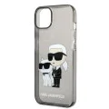 Калъф за iPhone 14 Plus - Karl Lagerfeld Hardcase Glitter (KLHCP14MHNKKCTGK) - Karl&Choupette