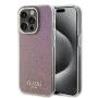 Калъф за iPhone 15 Pro - Guess Hardcase IML Faceted Mirror Disco Iridescent (GUHCP15LHDECMP) - Розов