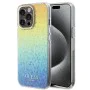 Калъф за iPhone 15 Pro Max - Guess Hardcase IML Faceted Mirror Disco Iridescent (GUHCP15XHDECMI) - Многоцветен