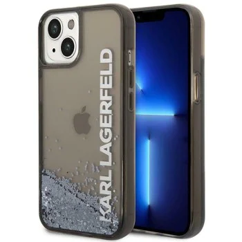 Калъф за iPhone 14 Plus - Karl Lagerfeld Hardcase Liquid Glitter (KLHCP14MLCKKVVK) - Elong