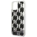 Калъф за iPhone 14 Plus - Karl Lagerfeld Hardcase Liquid Glitter (KLHCP14MLMMNMK) - монограм