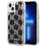 Калъф за iPhone 14 Plus - Karl Lagerfeld Hardcase Liquid Glitter (KLHCP14MLMMNMK) - монограм