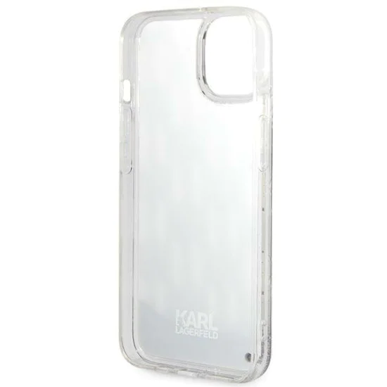 Калъф за iPhone 14 Plus - Karl Lagerfeld Hardcase Liquid Glitter (KLHCP14MLMMNMK) - монограм