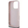 Калъф за iPhone 16 Pro - Guess Quilted Metal Logo (GUHCP16LPSQQSQSP) - Розов