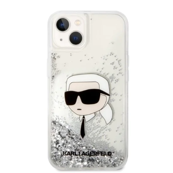 Калъф за iPhone 14 Plus - Karl Lagerfeld Hardcase Glitter (KLHCP14MLNKKHCH) - Karl Head