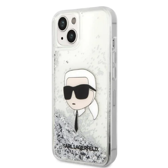 Калъф за iPhone 14 Plus - Karl Lagerfeld Hardcase Glitter (KLHCP14MLNKKHCH) - Karl Head