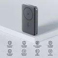 Външна батерия – Acefast (M6-10000) – магнитна, със стойка, Type-C, 10000mAh, 38.5Wh, 20W, LED светлина, компактна – Черен