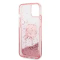 Калъф за iPhone 14 Plus - Karl Lagerfeld Hardcase Glitter (KLHCP14MLNNKHCHCP) - Pink Karl Head