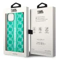 Калъф за IPhone 14 Plus - Karl Lagerfeld Hardcase Monogram (KLHCHCP14MPGKKLSKN) - Зелена лента