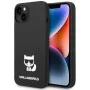 Калъф за iPhone 14 Plus - Karl Lagerfeld Silicone (KLHCP14MSLCTBK) - Choupette Body