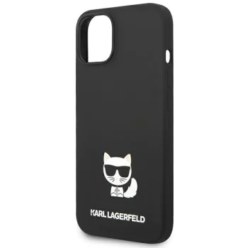 Калъф за iPhone 14 Plus - Karl Lagerfeld Silicone (KLHCP14MSLCTBK) - Choupette Body