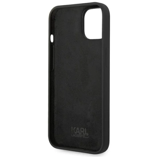 Калъф за iPhone 14 Plus - Karl Lagerfeld Silicone (KLHCP14MSLCTBK) - Choupette Body