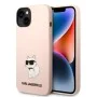 Калъф за iPhone 14 Plus - Karl Lagerfeld Silicone (KLHCP14MSNCHBCP) - Pink Choupette