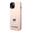 Калъф за iPhone 14 Plus - Karl Lagerfeld Silicone (KLHCP14MSNCHBCP) - Pink Choupette