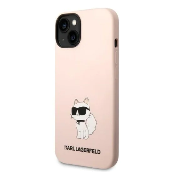 Калъф за iPhone 14 Plus - Karl Lagerfeld Silicone (KLHCP14MSNCHBCP) - Pink Choupette