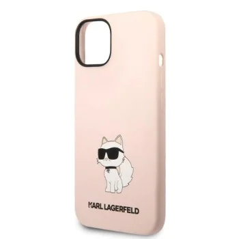 Калъф за iPhone 14 Plus - Karl Lagerfeld Silicone (KLHCP14MSNCHBCP) - Pink Choupette