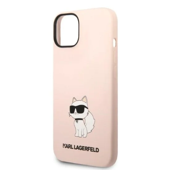 Калъф за iPhone 14 Plus - Karl Lagerfeld Silicone (KLHCP14MSNCHBCP) - Pink Choupette
