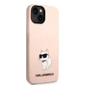 Калъф за iPhone 14 Plus - Karl Lagerfeld Silicone (KLHCP14MSNCHBCP) - Pink Choupette