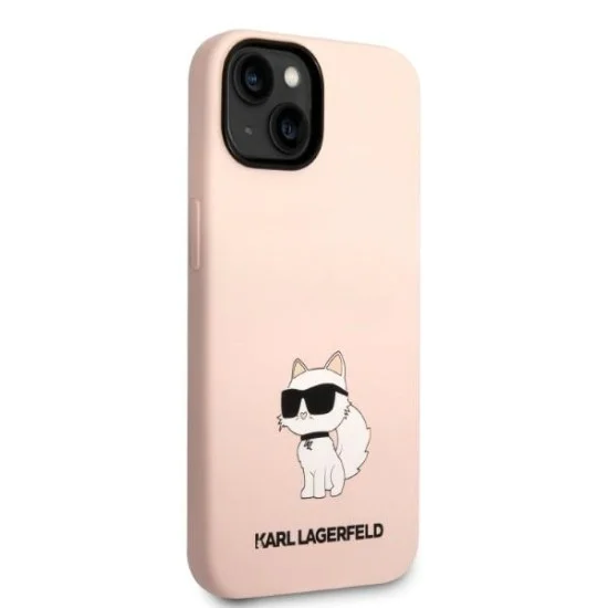 Калъф за iPhone 14 Plus - Karl Lagerfeld Silicone (KLHCP14MSNCHBCP) - Pink Choupette