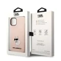 Калъф за iPhone 14 Plus - Karl Lagerfeld Silicone (KLHCP14MSNCHBCP) - Pink Choupette