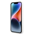 Калъф за iPhone 14 Plus - Karl Lagerfeld Silicone (KLHCP14MSNIKBCH) - Бял Иконик