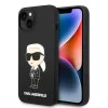 Калъф за iPhone 14 Plus - Karl Lagerfeld Silicone (KLHCP14MSNIKKBCK) - Черен Ikonik