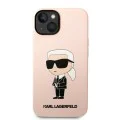 Калъф за iPhone 14 Plus - Karl Lagerfeld Silicone (KLHCP14MSNIKBCP) - Pink Ikonik