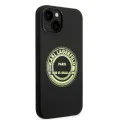Калъф за iPhone 14 Plus - Karl Lagerfeld Silicone (KLHCP14MSRSGRGRCK) - Черен RSG