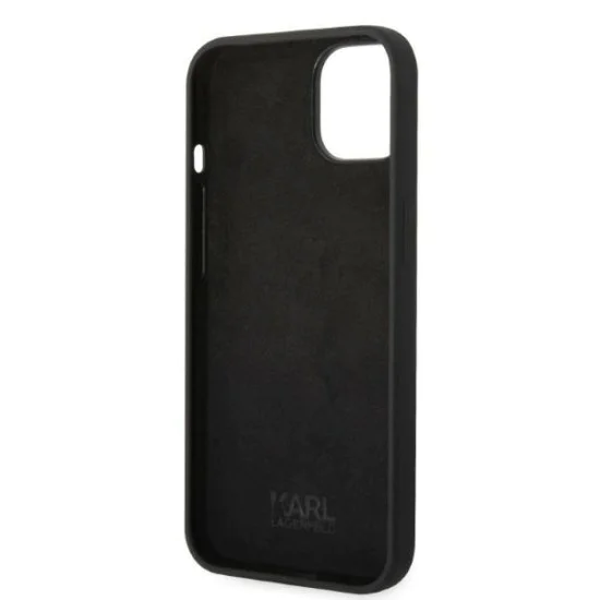 Калъф за iPhone 14 Plus - Karl Lagerfeld Silicone (KLHCP14MSRSGRGRCK) - Черен RSG