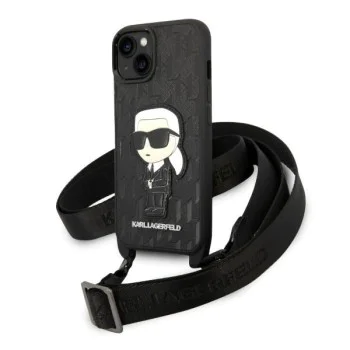 Калъф за IPhone 14 Plus - Karl Lagerfeld Hardcase Monogram (KLHCP14MSTKMK) - Ikonik Patch