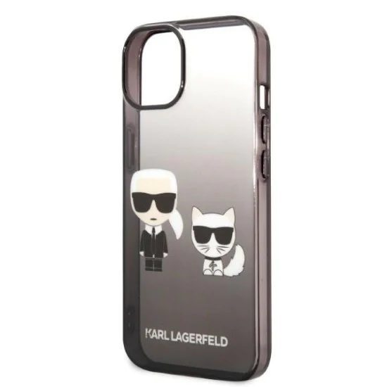 Калъф за IPhone 14 Plus - Karl Lagerfeld Hardcase (KLHCP14MTGKCKCK) - Gradient Ikonik Karl&Choupette