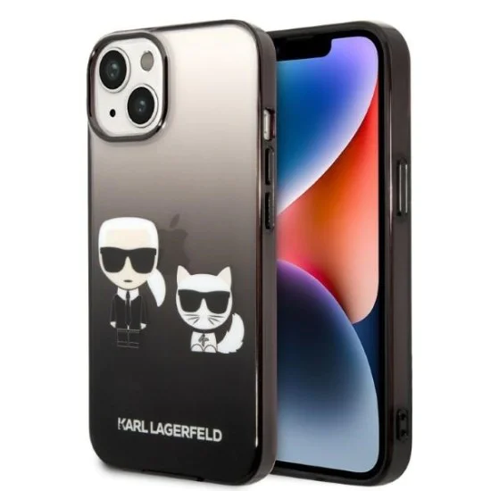 Калъф за IPhone 14 Plus - Karl Lagerfeld Hardcase (KLHCP14MTGKCKCK) - Gradient Ikonik Karl&Choupette